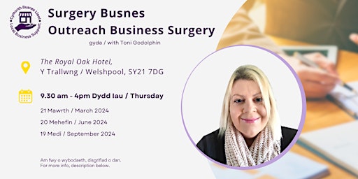 Hauptbild für Outreach Business Surgery - Y Trallwng / Welshpool