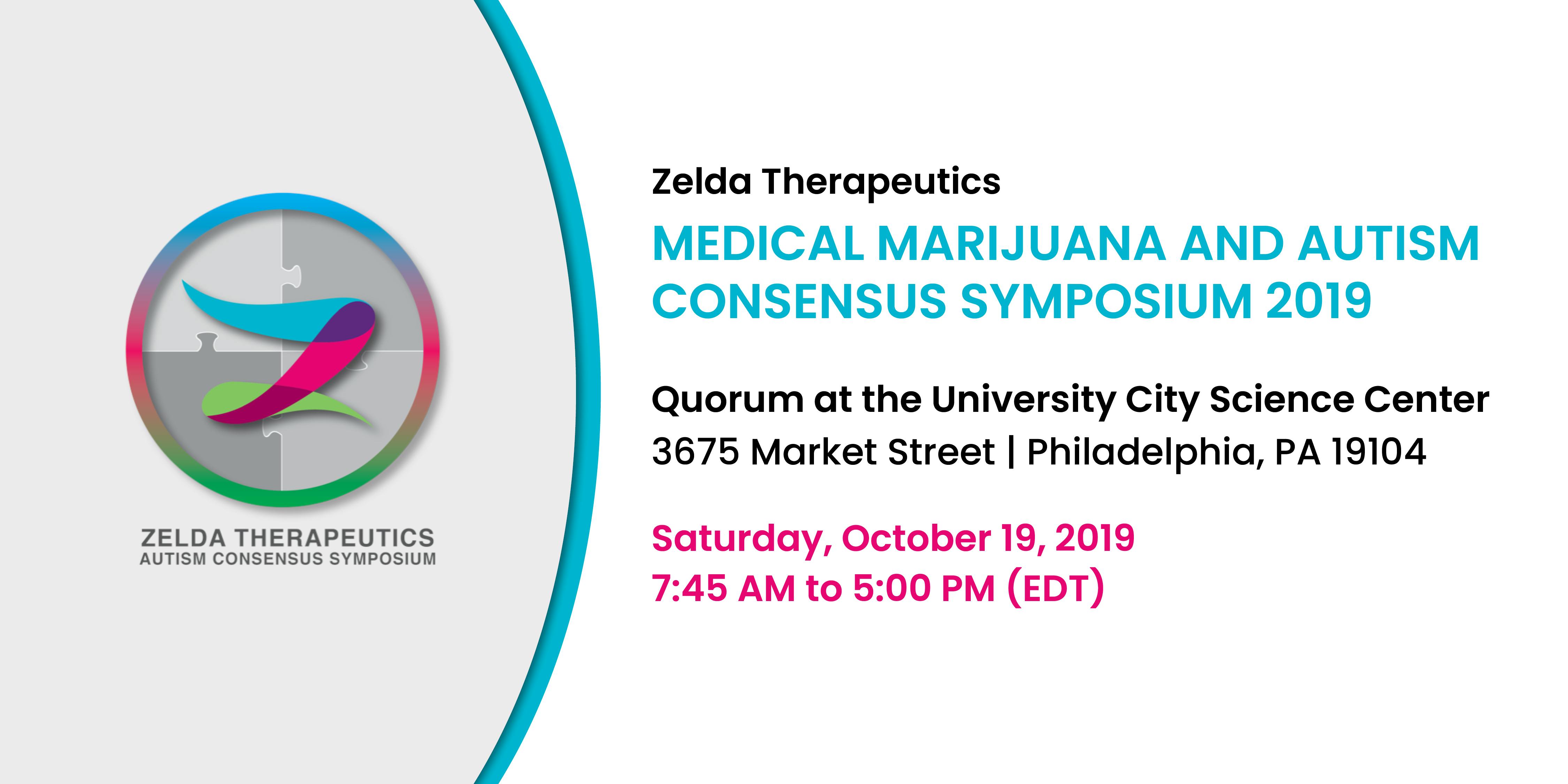 Zelda Therapeutics Medical Marijuana and Autism Consensus Symposium 2019