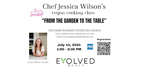 Chef Jessica Wilson’s Vegan Cooking Class primary image