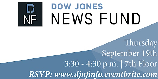 Dow Jones News Fund Info Session
