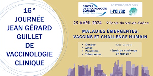 Imagem principal do evento 16° Journée Jean Gérard Guillet de Vaccinologie Clinique