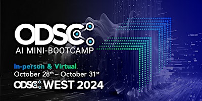 Imagem principal do evento ODSC West 2024 Conference | AI Mini-Bootcamp