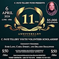 Imagen principal de 11th C. Faye Tillery Youth Volunteer Scholarship