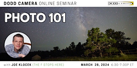 Photo 101 - An online seminar by Dodd Camera and Joe Klocek primary image