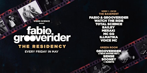 Primaire afbeelding van Fabio & Grooverider : The Residency (Week 1)