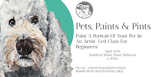 Imagem principal do evento Pets, Paints & Pints at Southern Strain Plaza Midwood