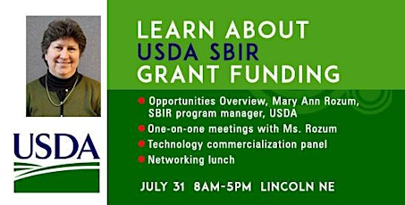 Presentation USDA / Small Business Innovation Research Program Lincoln, NE primary image