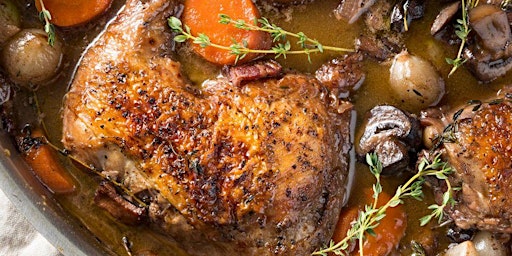 French hands on cooking class date night : Coq au vin primary image