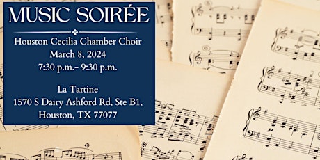 Houston Cecilia Chamber Choir Music Soirée  primärbild