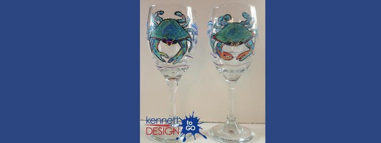 Paint & Sip - Blue Crab Glasses - The Wellwood - 8/20