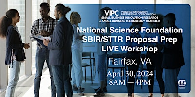 Primaire afbeelding van National Science Foundation SBIR/STTR Proposal Prep Workshop