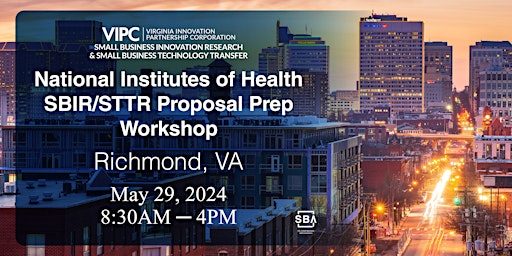 Imagem principal de NIH SBIR/STTR Proposal Prep Workshop