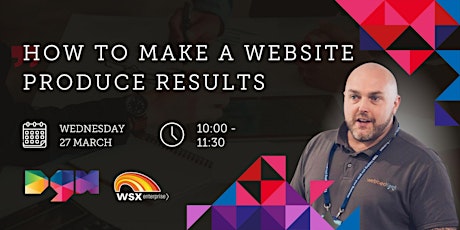 Imagem principal do evento Masterclass: How to Make a Website Produce Results