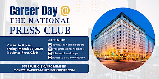 Imagem principal do evento Career Day at the National Press Club