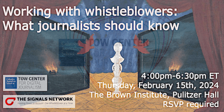 Hauptbild für Working with whistleblowers: What journalists should know