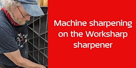 Machine sharpening on the Worksharp sharpener primary image