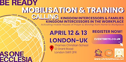 Imagen principal de Mobilisation & Training for Kingdom Intercessors