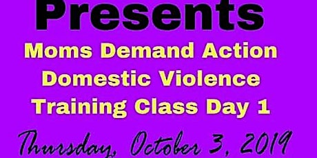 MOMS DEMAND ACTION COMMUNITY DOMESTIC VIOLENCE TRAINING CLASS primary image