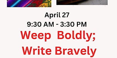 Image principale de Weep Boldly; Write Bravely