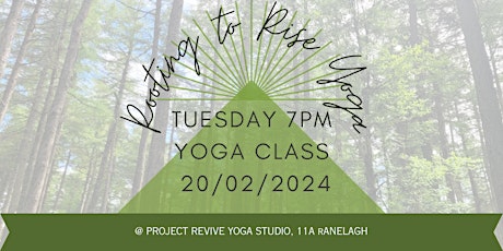Rooting to Rise Yoga single class 20th Feb 2024 primary image