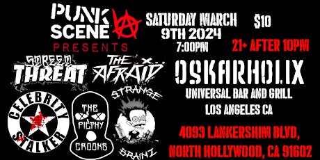 Punk Show at Universal Bar and Grill - Street Threat - The Afraid etc primary image