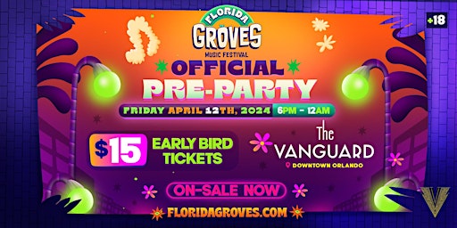 FL GROVES MUSIC FESTIVAL PREPARTY primary image