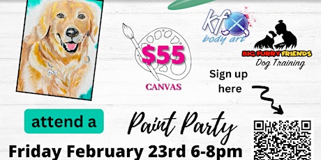 "Paint your Pet" Personalized Canvas Paint Party primary image