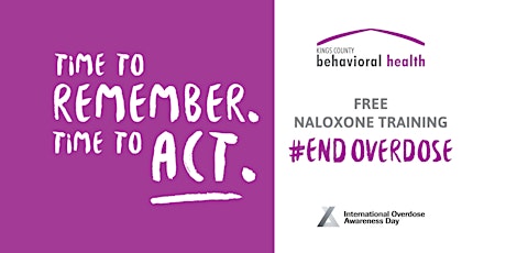 Free Naloxone Training - Time to Act #endoverdose primary image