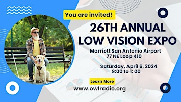 Image principale de 26th Annual Low Vision EXPO