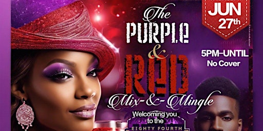 Imagem principal do evento The Purple & Red Mix and Mingle @ Whiskey & Rhythm-TAMPA