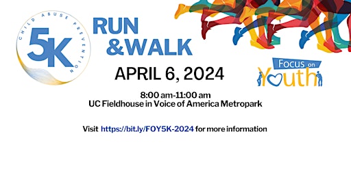 Image principale de Focus on Youth 5K CARE Walk/Run