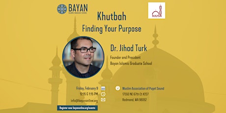 Imagen principal de Khutbah with Dr. Jihad Turk at MAPS