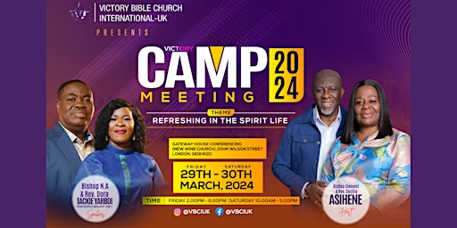 Primaire afbeelding van Victory Camp Meeting 2024: Refreshing in the Spirit Life