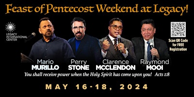 Primaire afbeelding van Pentecost Outpouring Weekend at Legacy!