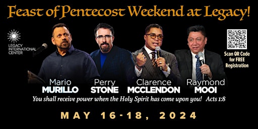 Hauptbild für Pentecost Outpouring Weekend at Legacy!