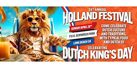 Holland Festival Celebrating Dutch King's Day 2024.