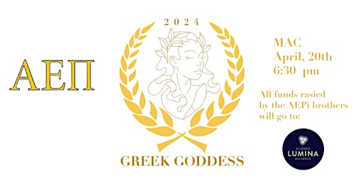 Imagem principal do evento Alpha Epsilon Pi Presents: Greek Goddess 2024 on behalf of LuminaAlliance