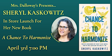 Sheryl Kaskowitz In Store Event For Her New Book A CHANCE TO HARMONIZE