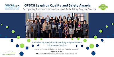 Imagem principal do evento GPBCH Leapfrog Quality and Safety Awards