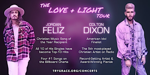 Imagem principal de COLTON DIXON & JORDAN FELIZ: The Love + Light Tour