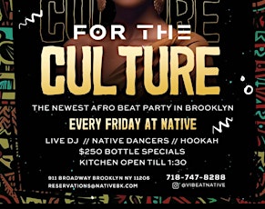 Afro Culture Each and Every Fridays