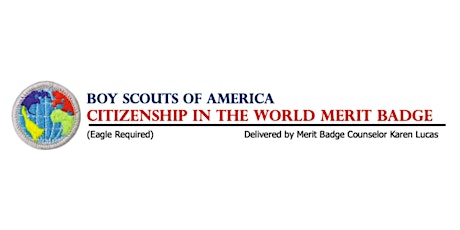 BSA NCAC MERIT BADGE:  Citizenship in the World (Eagle Required)