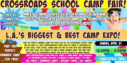 L.A. Summer Camp Fair at Crossroads School in Santa Monica primary image