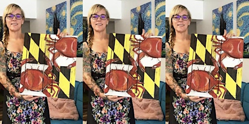 Primaire afbeelding van Crab Flag: Glen Burnie, Bubba’s 33 with Artist Katie Detrich!