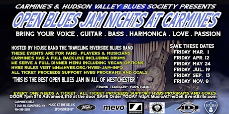 HUDSON VALLEY BLUES SOCIETY OPEN BLUES JAM primary image