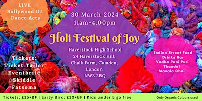 Holi festival of Joy and Colours primary image