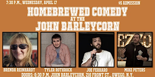 Imagen principal de Homebrewed Comedy at the John Barleycorn Tavern