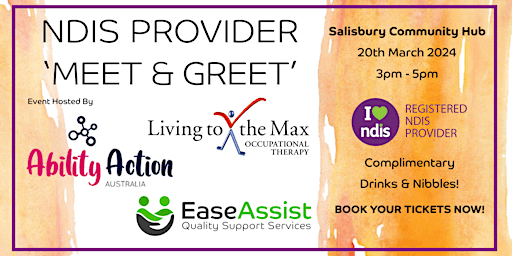 Imagen principal de Ease Assist / Ability Action Australia / Living to the Max  -  NDIS Event