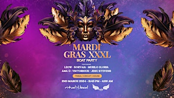 Mardi Gras XXXL Boat Party | Parade Afterparty | Free Cocktail on Arrival primary image