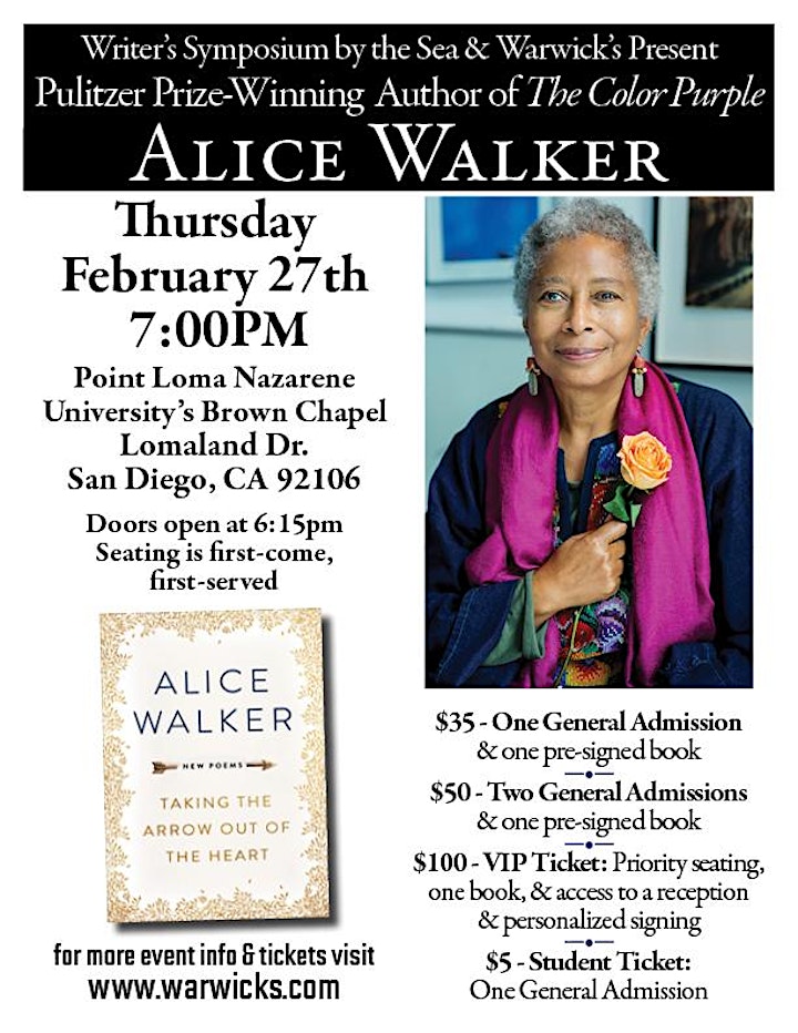 Alice Walker - Writer's Symposium by the Sea Evening Interview @ Brown Chapel